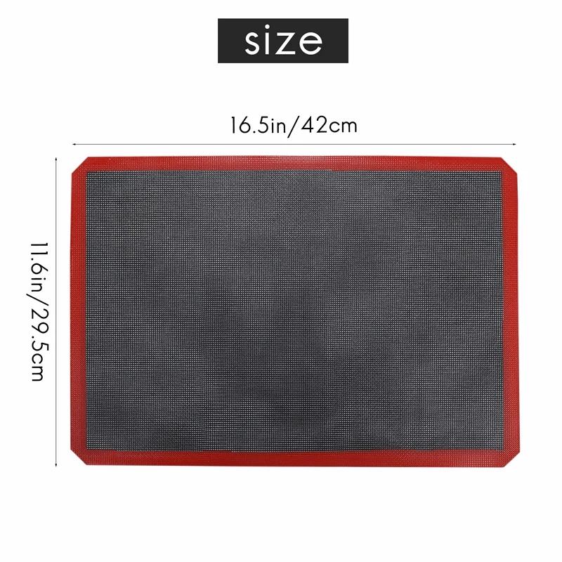 Nonstick Silicone Baking Mat Heat Resistant Oven Sheet Liner Pad Rolling Dough Mat Roast Tool For Cookie /Macaron/Puff