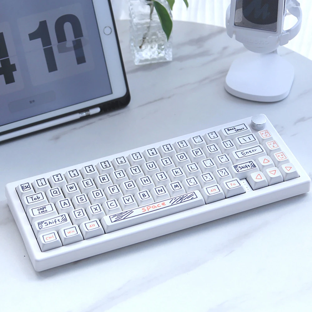 

XDA Profile Graffiti Theme Keycap PBT Dye Sublimation Индивидуальные 125-клавишные колпачки для клавиш «сделай сам» для игровой механической клавиатуры MX Switches