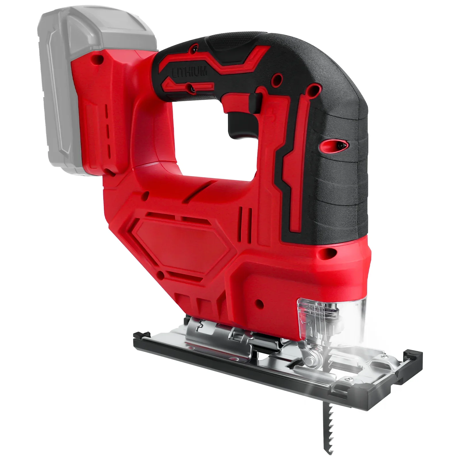 

Jig Saw for Milwaukee 18V Battery 45 Degree Beveled Cuts 3 Position Orbital Setting Variable Speed Cordless Jigsaw (No Battery)