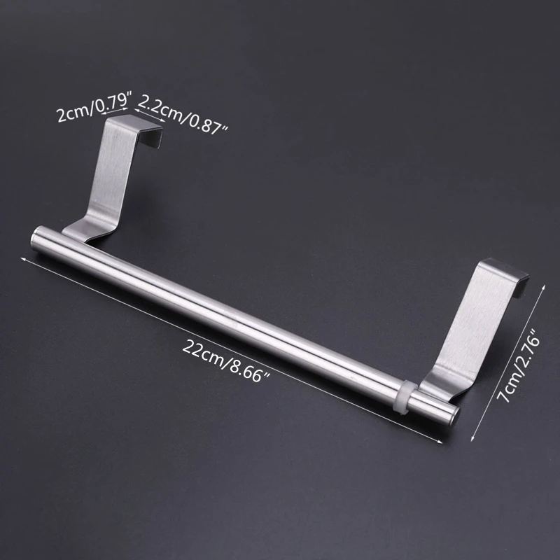 Metal Towel Bar Single Rod Telescopic Bath Towel Hand Towel Shelf Holder Supply