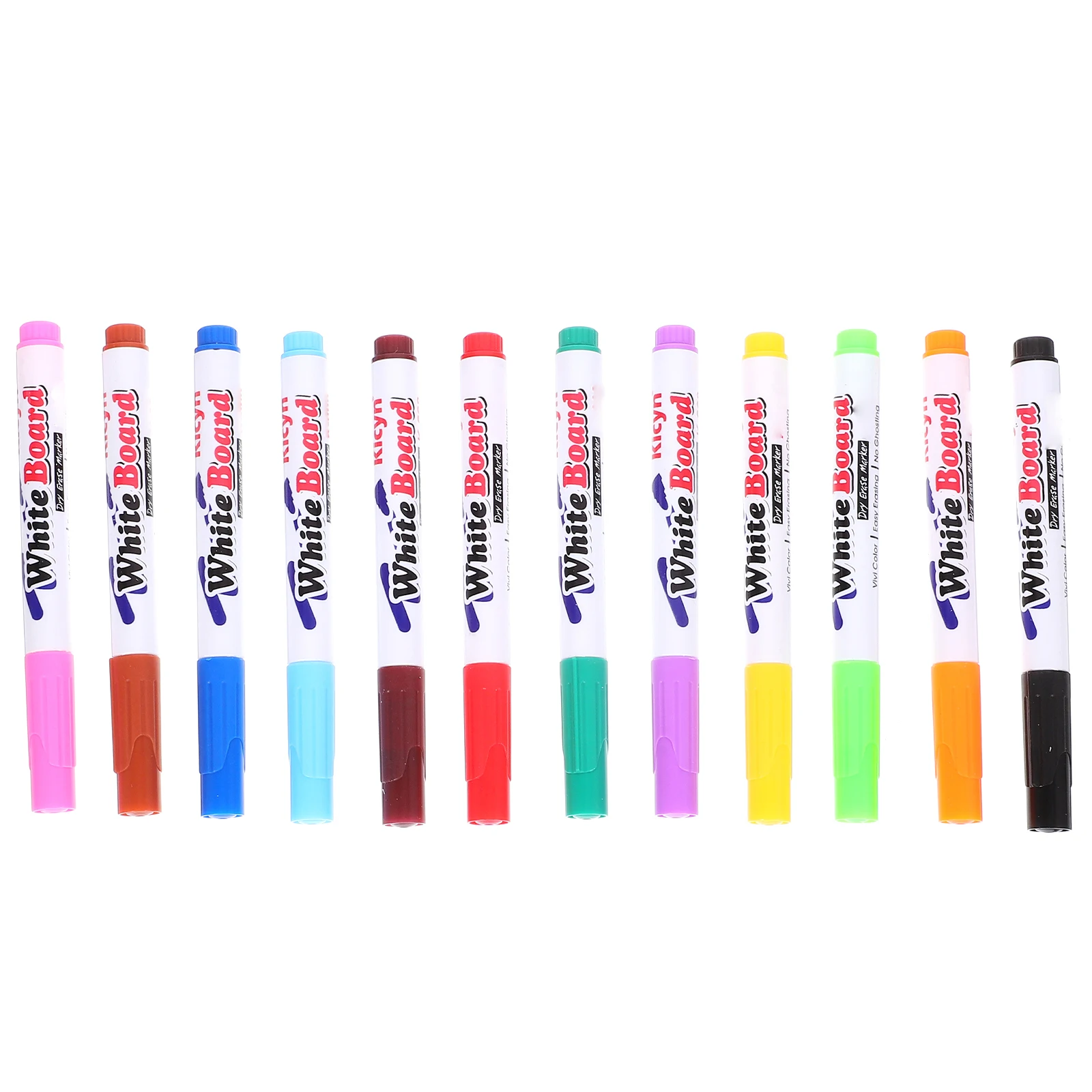 

12 Pcs Whiteboard Pen Drawing Markers Dry Erase Thick Fine Tip Plastic Bold Chalk for Chalkboard