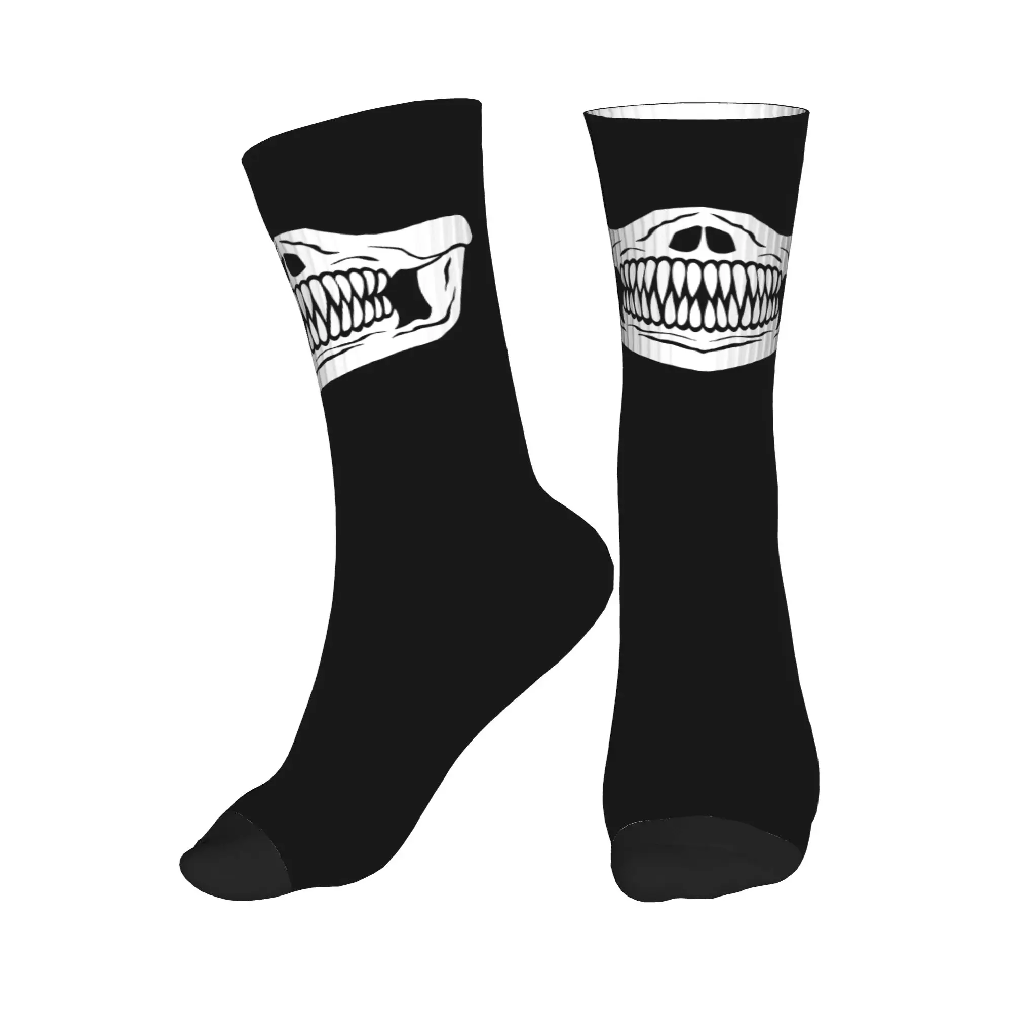 

Fashion Mens Horror Skeleton Halloween Skull Dress Socks Unisex Warm Comfortable 3D Print Crew Socks