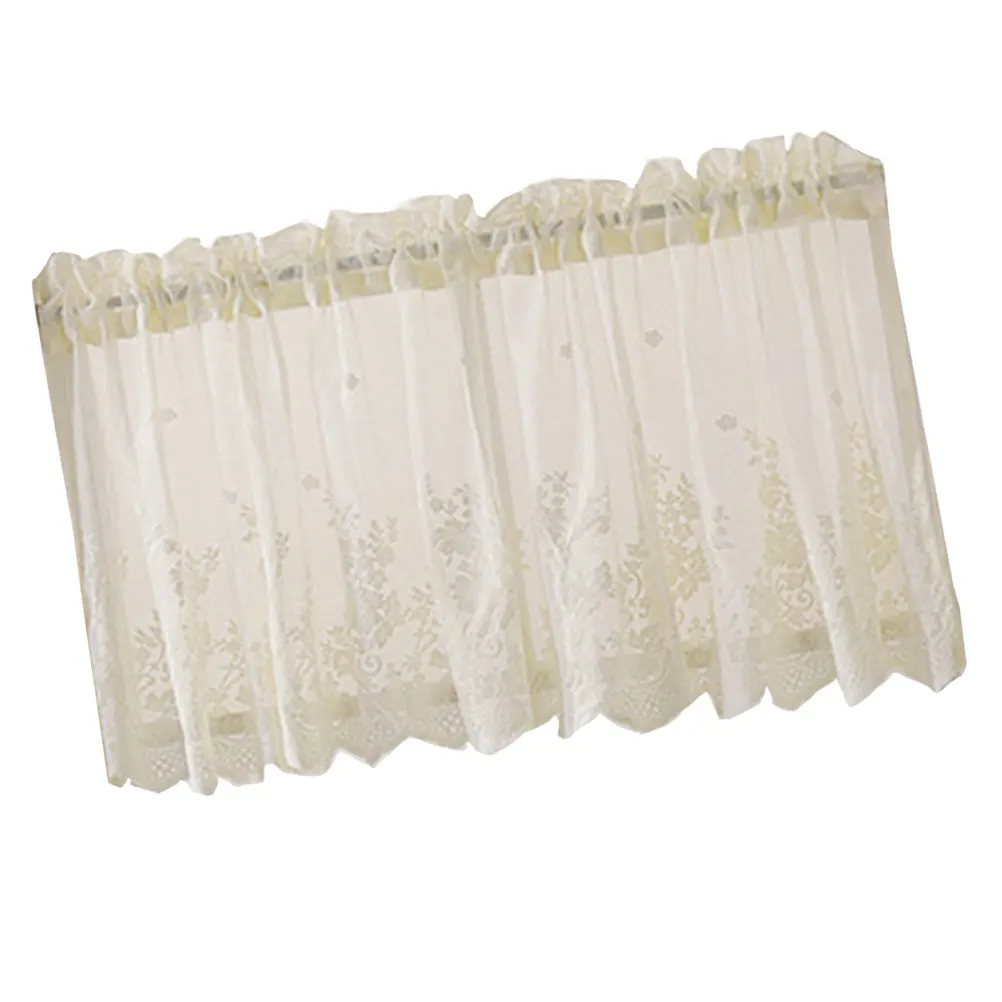 74x61cm 레이스 커튼 반단 커튼 창문 침실 주방 발코니 장식용 빛 차단 폴리에스터