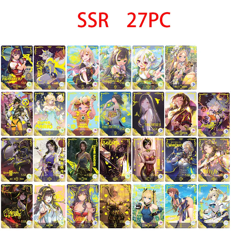 Anime Goddess Story Hot Stamping Glitter Card Makima Sakurajima Mai Boy Games Toy Model Birthday Gift 2M2 PR PTR SSR