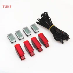 RWSYPL LED Interior Footwell Lights & Door Plate Warning Light Cable Harness 3AD 947 409 8KD 947 411 For Audi A3 A4 A6 Q3 Q5 Q7