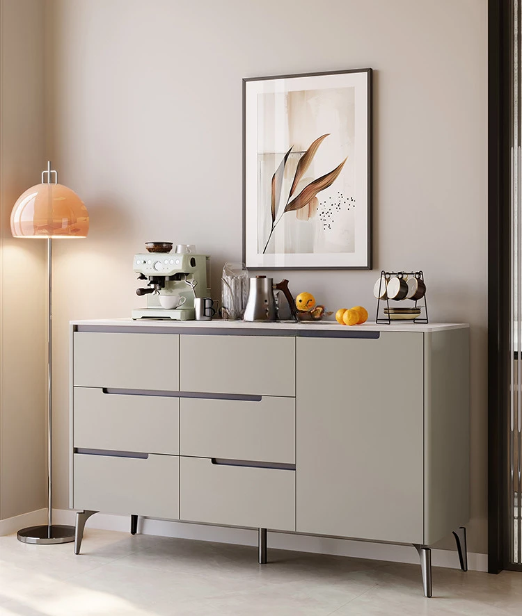 

Шиферный обеденный боковой шкаф из цельного дерева, бытовой настенный современный простой боковой шкаф для хранения