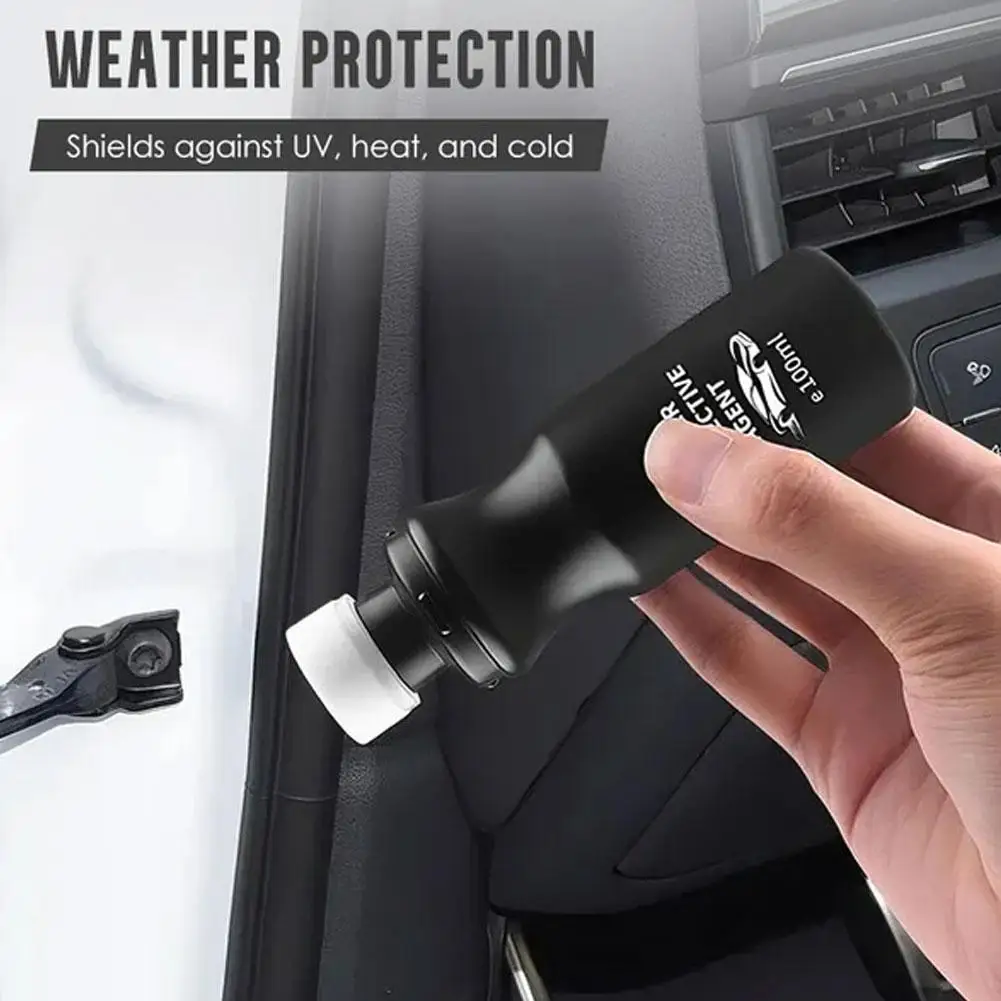 100ml Car Rubber Strip Maintenance Agent Door And Window Polishing Anti-Freeze Lubrication Anti-Aging Maintenance Seal E7P5