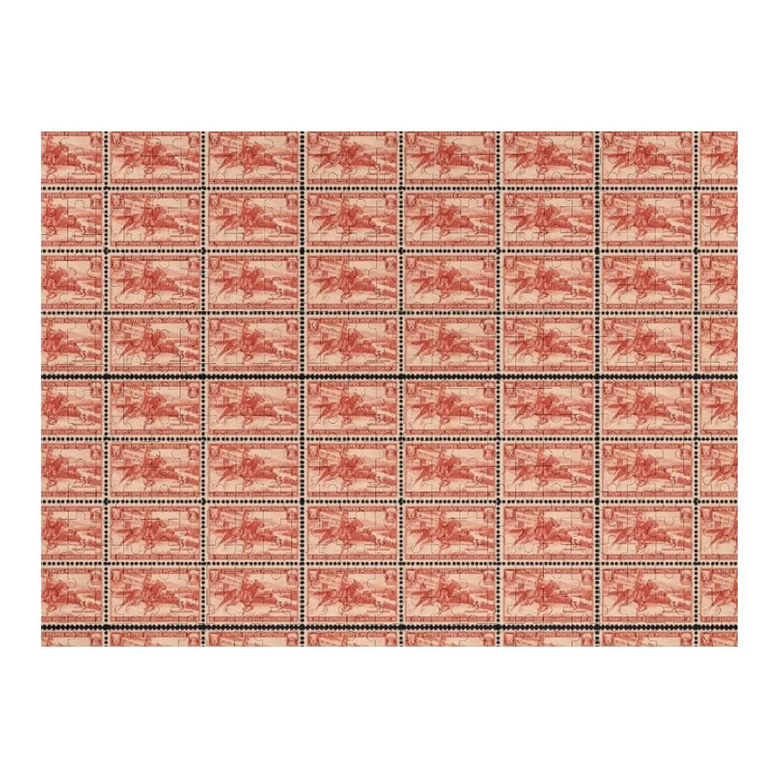 

Pony Express stamp -1940 Jigsaw Puzzle Personalised Toys Personalized Gift Animal Puzzle