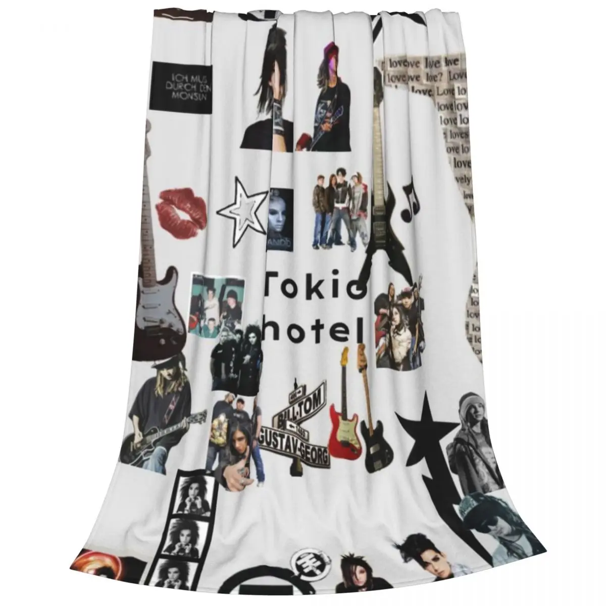 Tokio Hotel Rock Band Blanket Flange Textile Decor Portable Super Soft Throw Blankets for Home Office Plush Thin Quilt