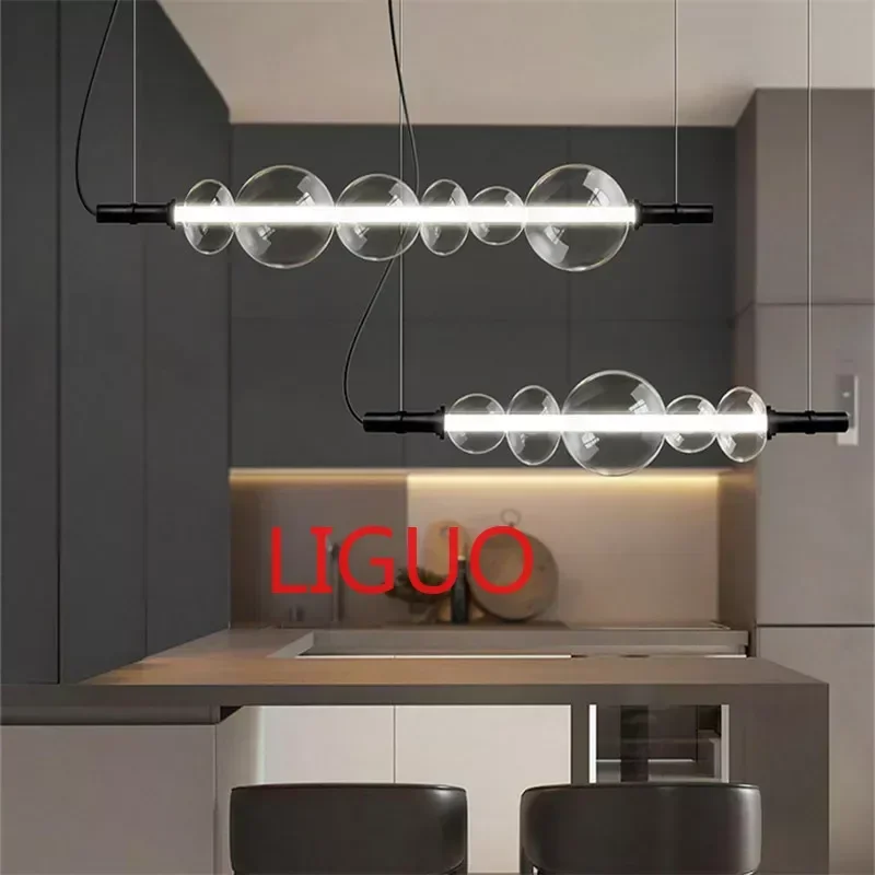 Nordic LED Ceiling Chandelier Room Decorations Glass Pendant Lamp for Dining Room Modern Suspension Chandeliers