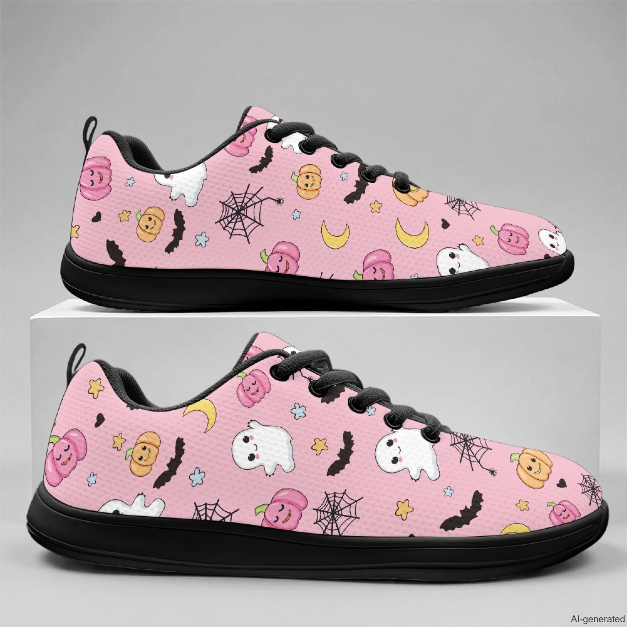 XIXIRIMIDO Riemchenschuhe mit breiter Zehenpartie, Herren-Wanderschuhe, Freizeitschuhe, Ghost Print, Damenmode, Snakers, atmungsaktives Mesh, Größe 36–46