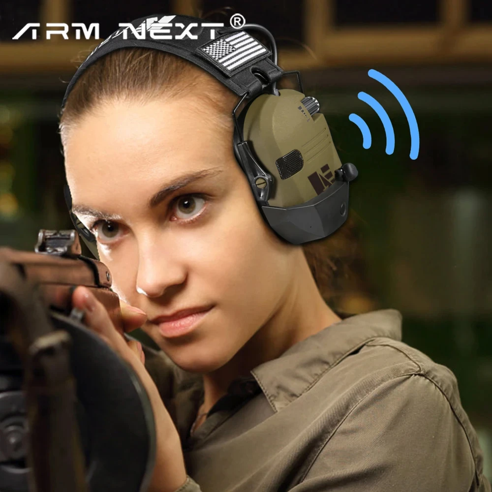 Tactical Bluetooth Shooting Hearing Protector Active Anti-Noise Earmuff ARM NEXT D20 New Professional Noise Reduction Headset