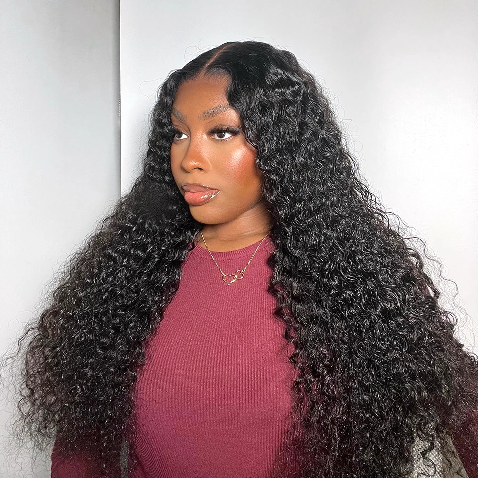 

Mongolian water wave glueless wig human hair ready to wear M-CAP 9x6 HD Lace Frontal Wigs human hair Pre-plucked Pre-Bleached