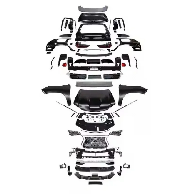 

2008-2015 LX570 Body Kit LX570 Exterior Facelift & Style Upgr to 2021 570 Car Bumper Conversion Parts Boby Kits