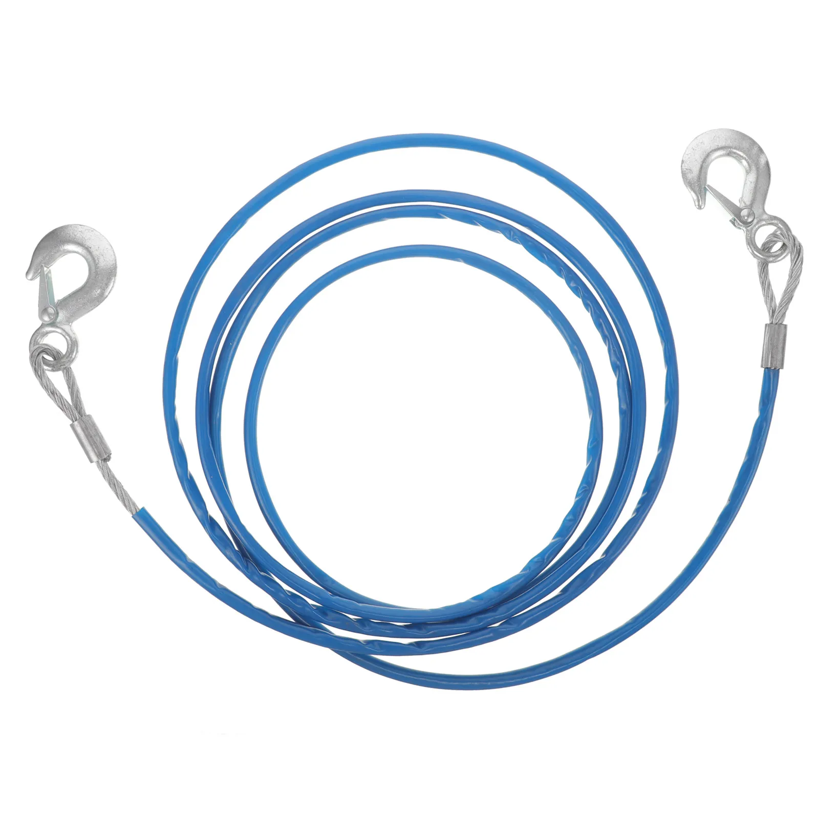 

5-Ton Heavy Duty Towing Rope 4M Car Tow Dolly Strap With Hooks For Truck Boat Trailer Winch Pulling Heavy Objects