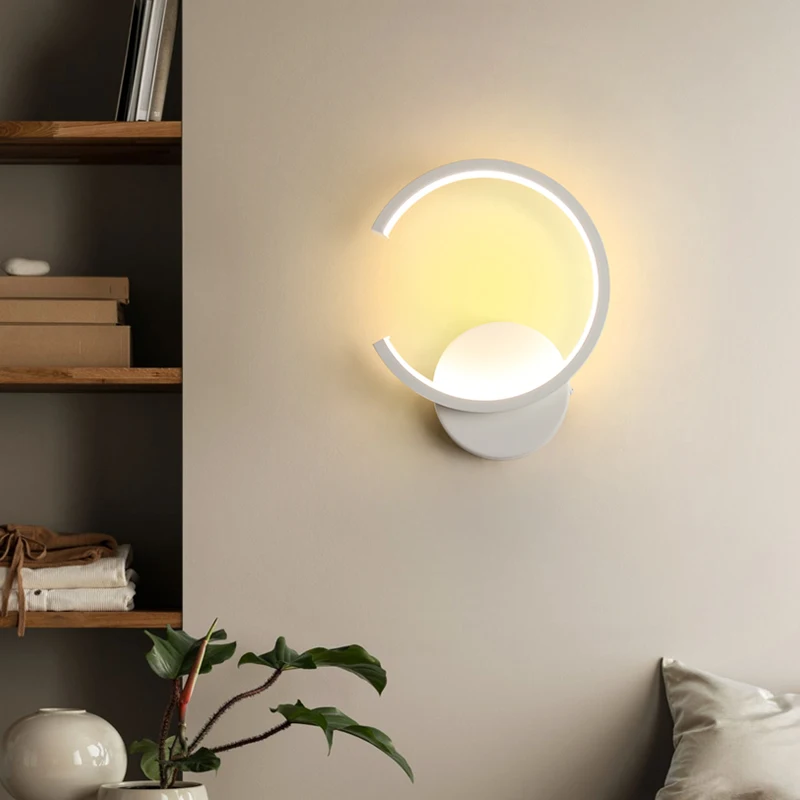 Wall lamp bedside  simple modern bedroom  living room aisle background wall lighting led corridor aisle