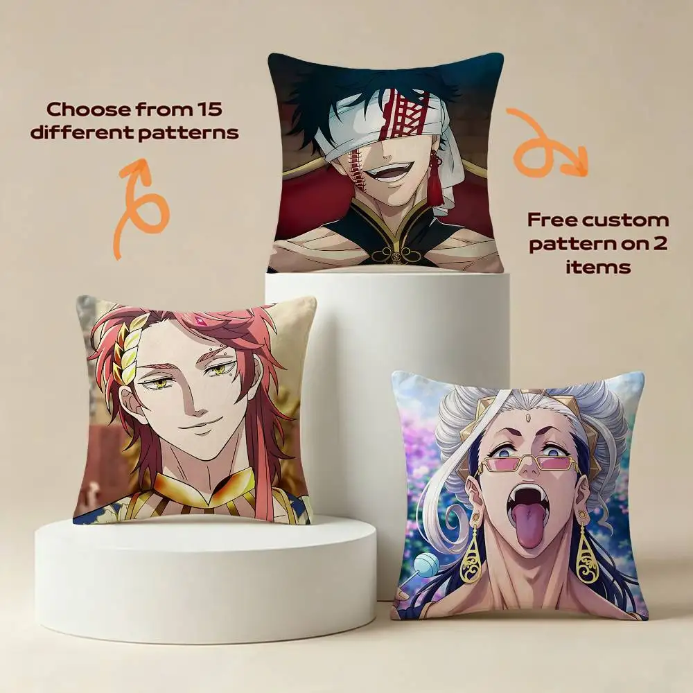 First Emperor Qin R-Record of Ragnarok Square Sofa Pillow Cover Solid Color Living Room Home Decor Cushion Case