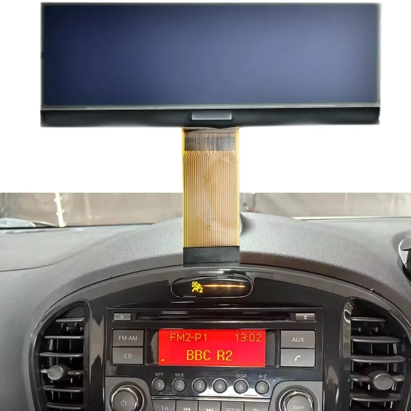 28185BV80A LCD Display Screen CD Player FM Radio Pixel Replace For Nissan Juke Qashqai X-Trail Navara Equator