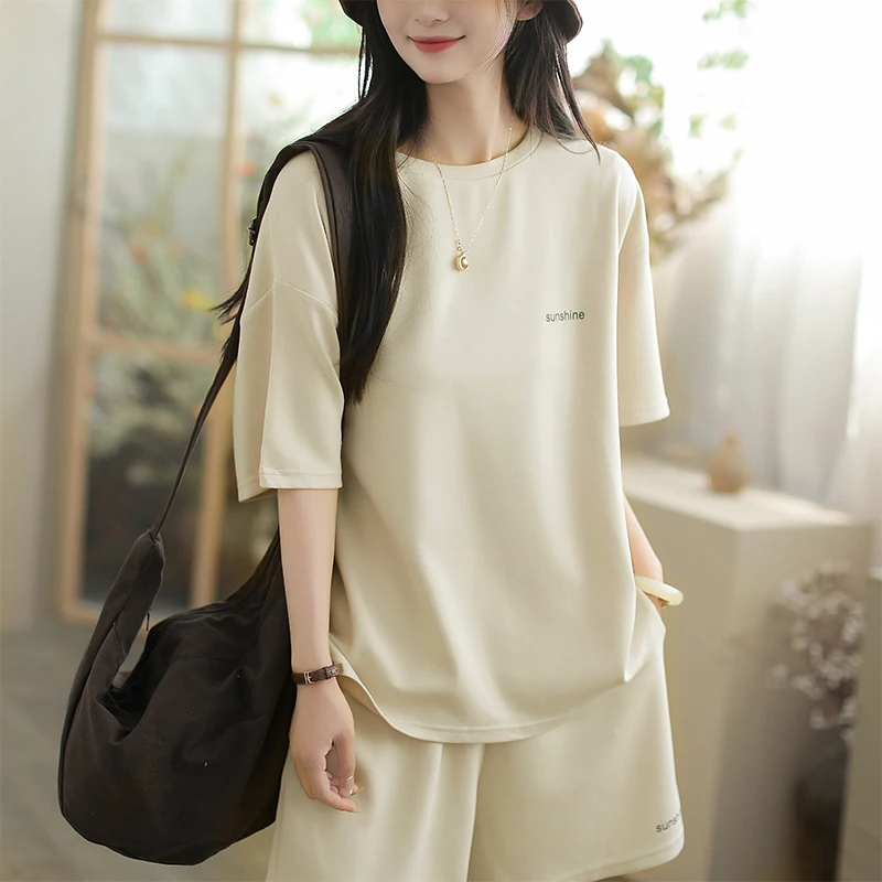 Fashionable Two-Piece Set South Oil High-End Women's Clothing 2026 New Arrival Complete Summer Outfit Casual Sportswear