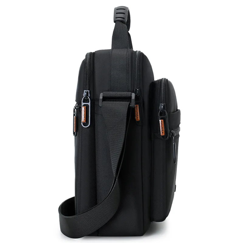 Picture 5: Men's casual business briefcase, waterproof nylon handbag, multi-layer pockets, single-shoulder crossbody bag