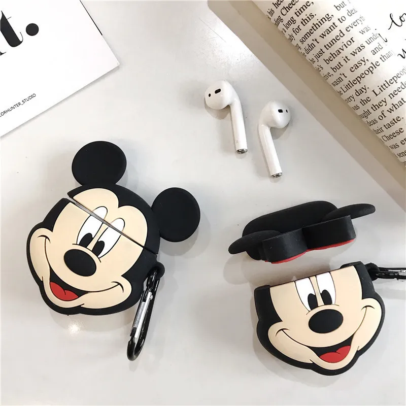 Disney Mickey Minnie Mouse Case for Apple AirPods 1 2 3 Cover for AirPods Pro Anime Silicone Bluetooth Earphone Protective Shell