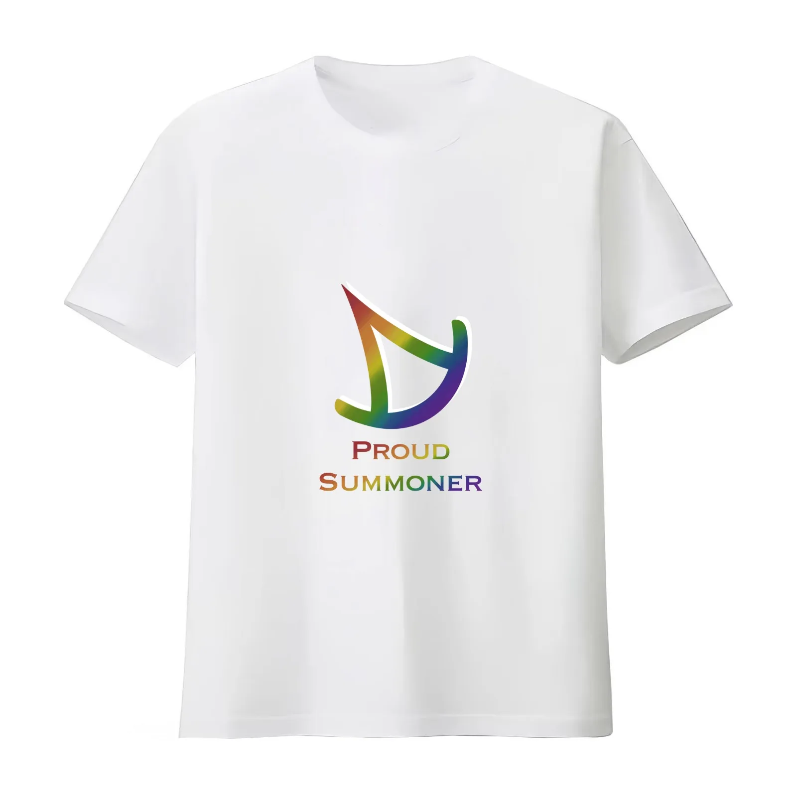 FFXIV - Summoner Pride T-Shirt Summer Casual Cotton Tee Oversized Streetwear Tops Vintage Graphic Print Unisex Men Women