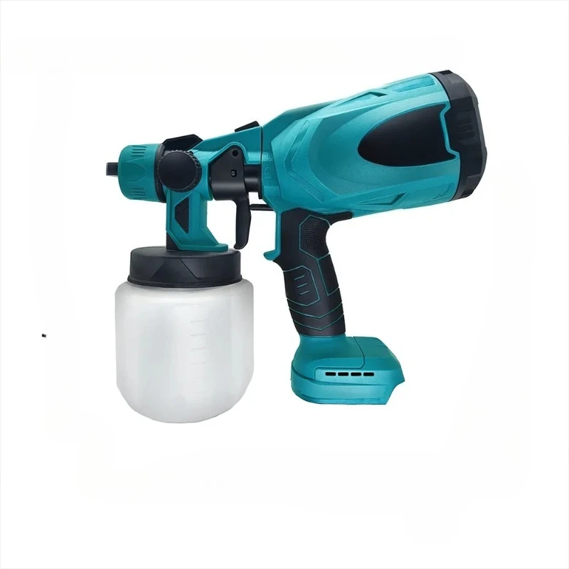 LElectric Spray Gun Cordless Handheld 800ML Paint Sprayer Auto Furniture Wall Coating Airbrush Fit Makita 18V Battery(No Batte