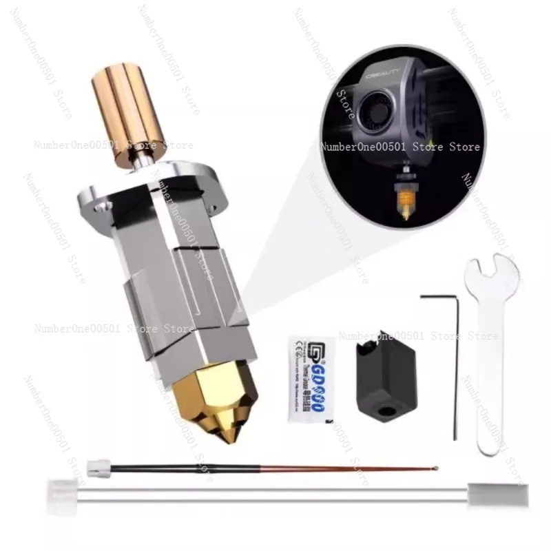 K1 K1 Max 3D Printer Extruder Upgrade Bamboo Nozzle Bimetal Hotend High Speed Printing Kit