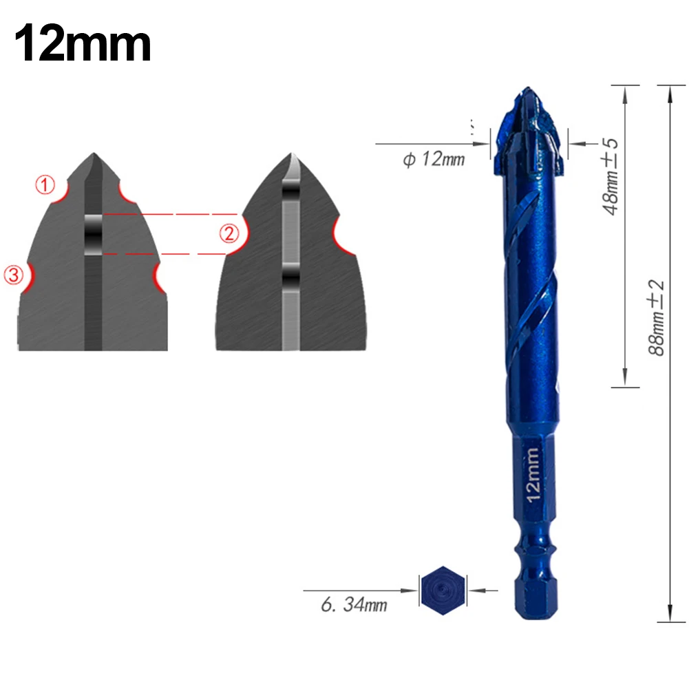 Avoiding Overheating Drill 14 Hex Shank Drill Enduring Securely Clamped U-shaped Chip Groove For Cordless Drills