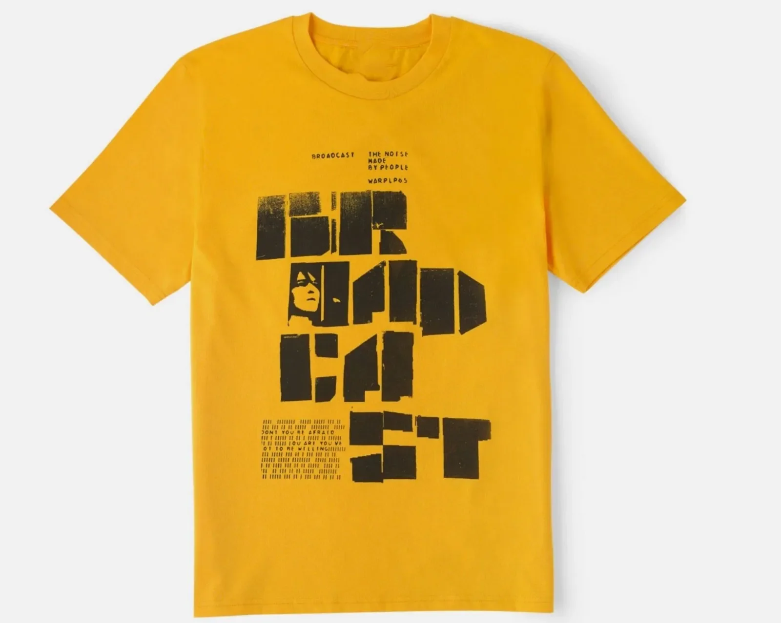 Broadcast BAND yellow T-shirt UNISEX All sizes S to 5XL