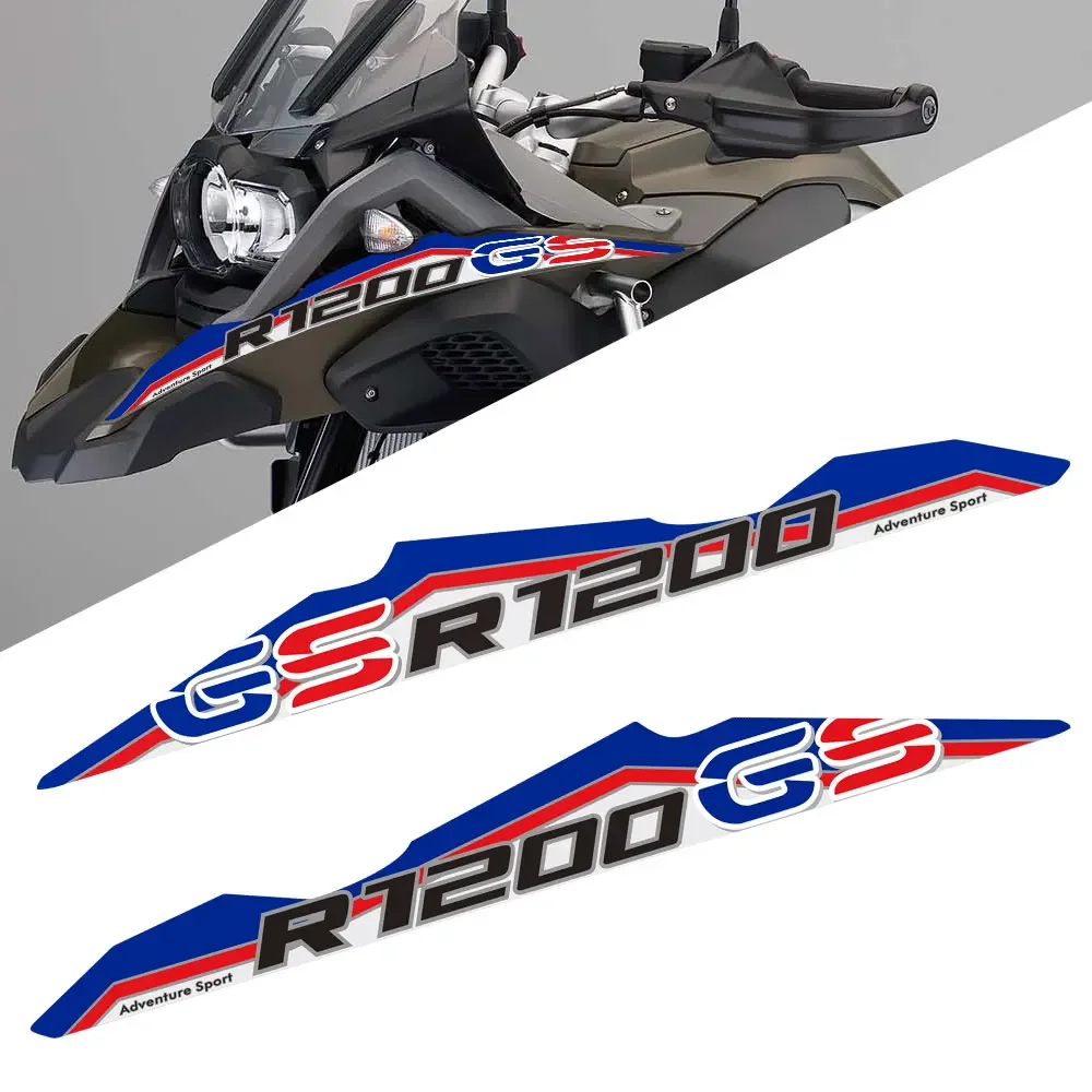 Motorcycle Stickers For BMW R1200GS R 1200 GS ADV Adventure Front Beak Fairing Extension Wheel Extender 2014 2015 2017 2016