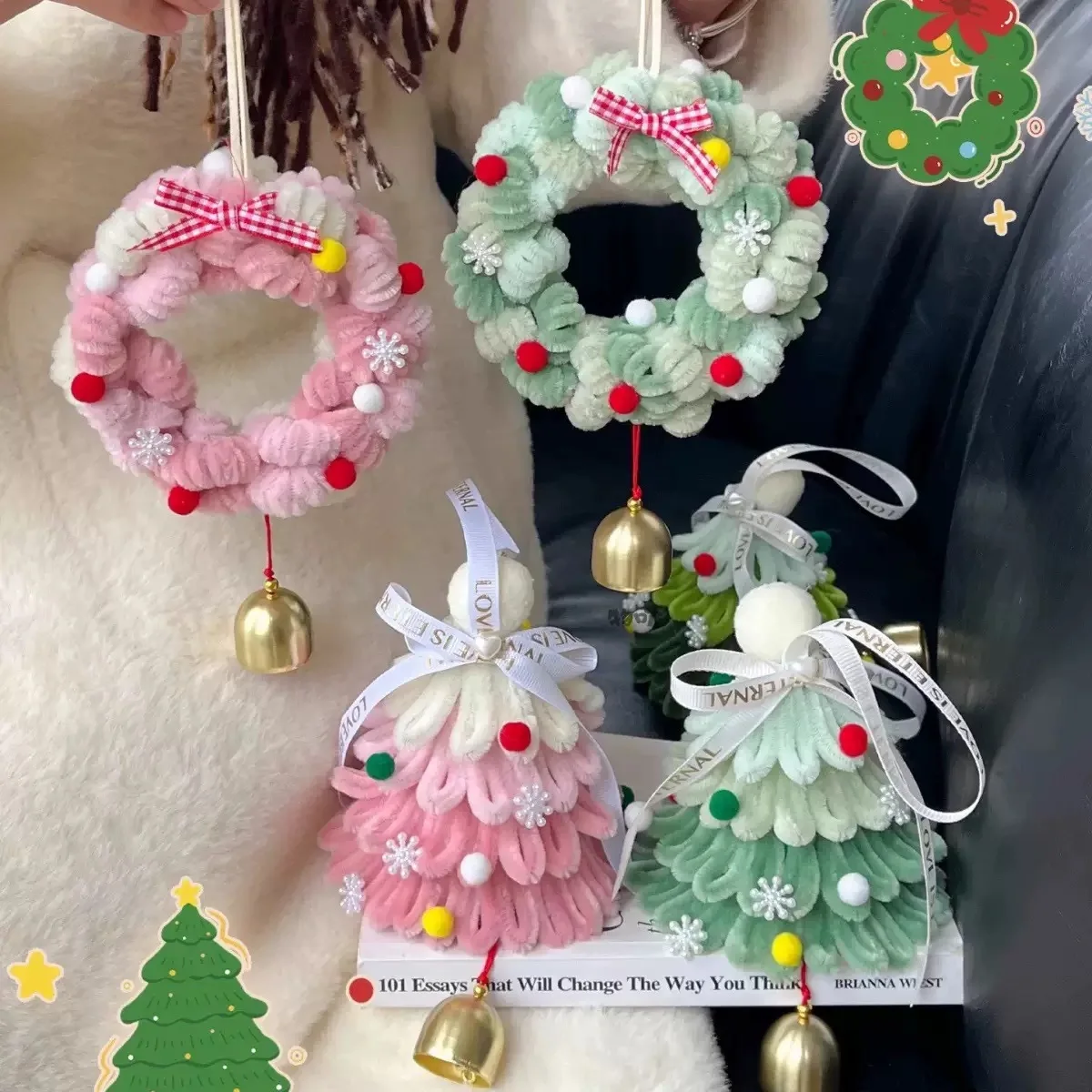 

1pc Christmas Tree Hanging Bell Decorative Doorbell Christmas Wind Chime Gift Suitable for Home Decoration Holiday Decoration