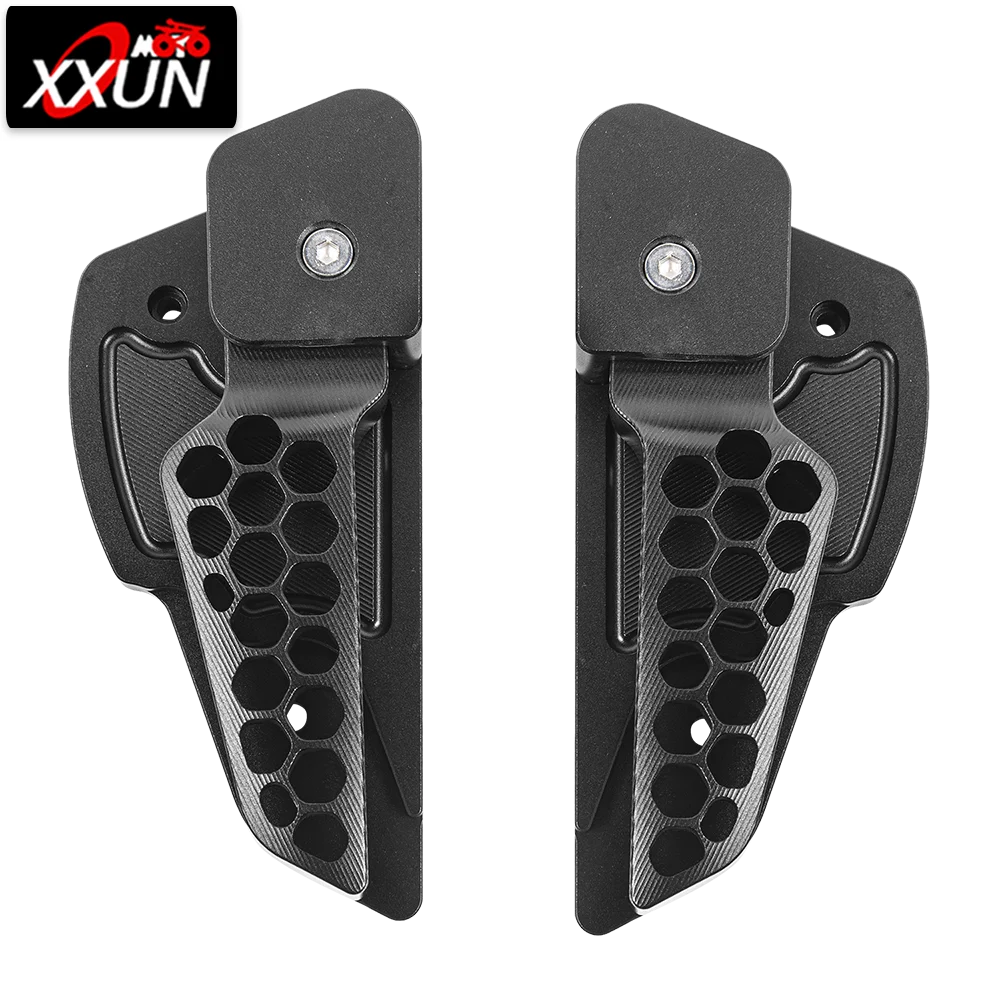 XXUN Motorcycle Foot Pegs Pedal Rest Extension Step Board Extender for Vespa Primavera Sprint 125 150 2017-2022