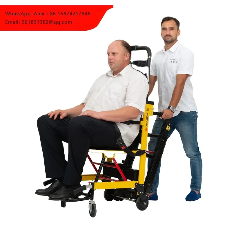 

Factory Price Electric Stair Climbing Wheelchair-Rehabilitation Therapy Supplies Aluminum Alloy 160kg Capacity