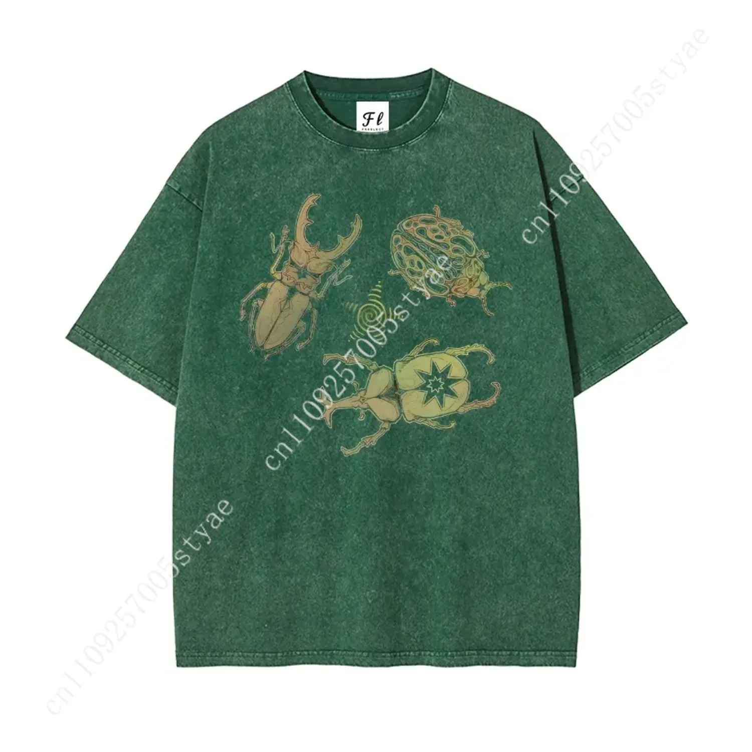 Allomyrina Dichotoma Insect Lover Shirt  S~5XL Oversize Unisex Washed T-Shirt for Women and Men's Unisex Fit Batik Cotton Oversi