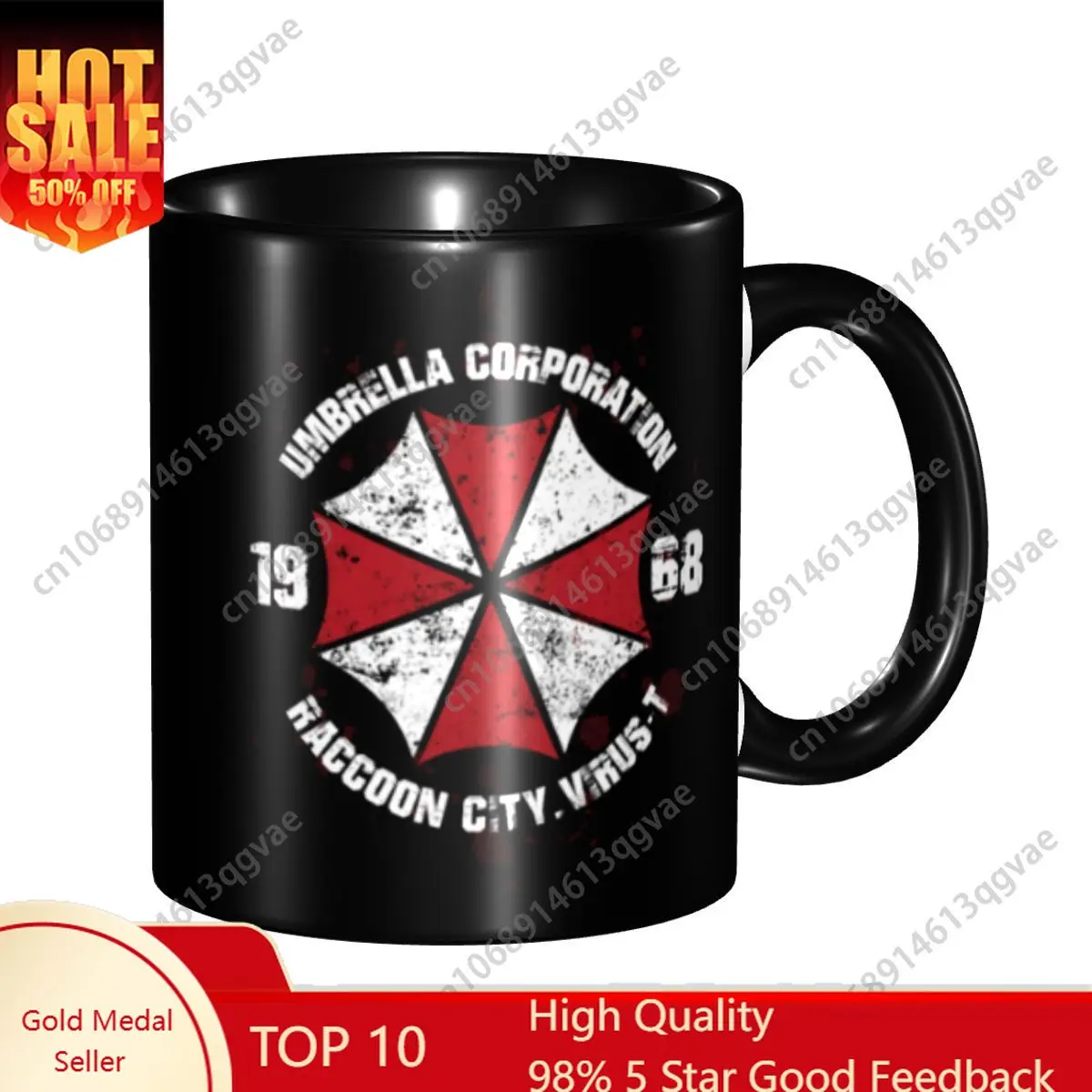 

Umbrella Resident Evils 4 Game Coffee Mug DIY Custom Ceramic Mug Creative Present
