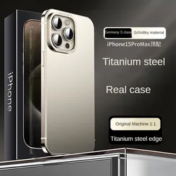 Titanium Steel frame Case for iPhone 15 Pro Max Case New Professional Aimechen Anti Drop iPhone 15 Pro Case for iPhone 15