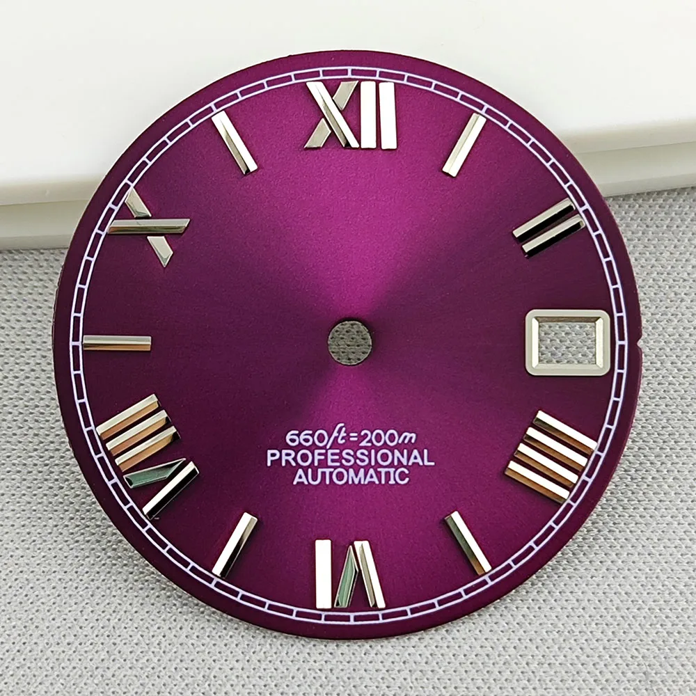 Quadrante da 28.5mm NH35 quadrante romano S quadrante adatto per movimento NH35 NH36 accessori per orologi strumenti di riparazione