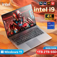 14.1 inch Portable Laptops Intel Core i9 8950HK Windows 11 Pro Office Gaming PC Laptop 16GB RAM 1TB 2TB SSD 1920*1080 laptops PC
