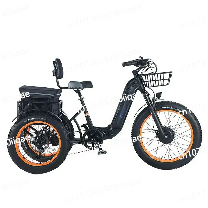 20 Inch Europe Electric Tricycle for Adults Cheap Tricycle E Bicycle for Adults