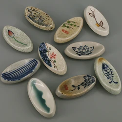 Rural Ceramic Handles Nordic Style Cabinet Drawer Knobs Wardrobe Door Handles European Furniture Pull Handle Hardware