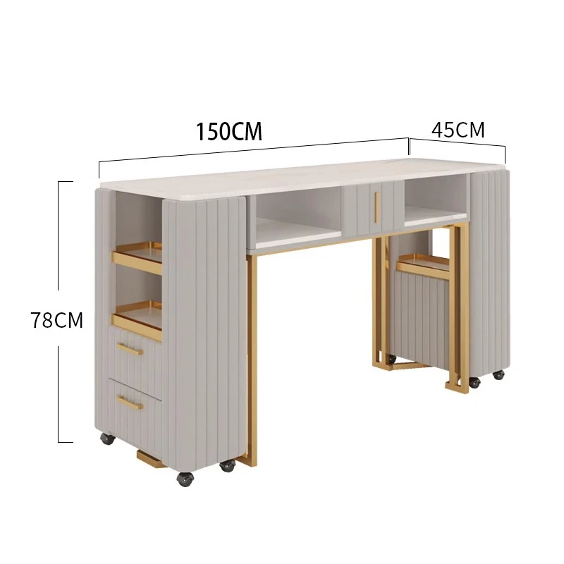 Creative Aesthetic Nail Table Elegant Trendy Simple Beauty Nail Desk