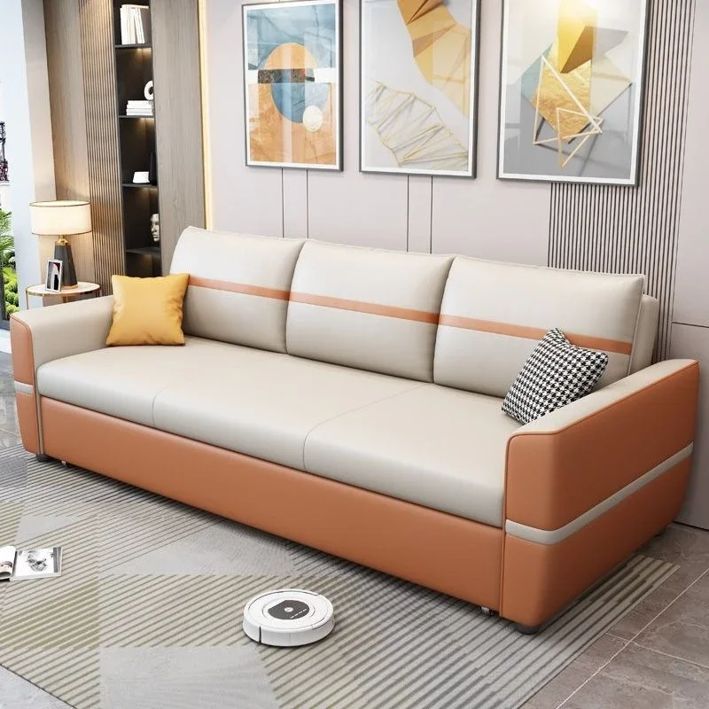 Foldable sofa bed dual-purpose telescopic storage sofa bed small apartment living room multi-function