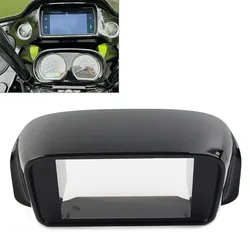 Bright Black Motorcycle Radio Stereo Double DIN Adapter for Harley Road Glide FLTR 1998-2013 Motorbike Parts Accessories