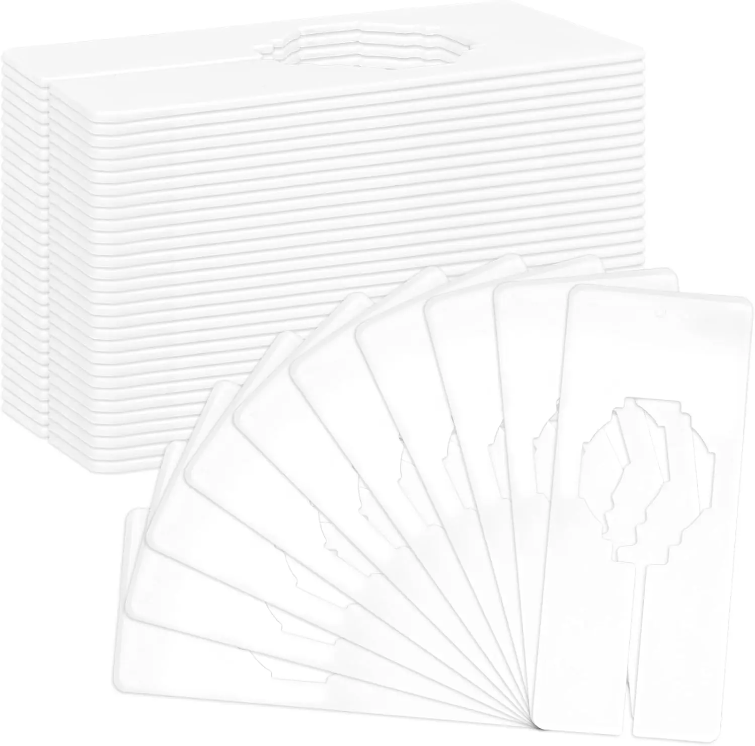 

30 пластиковых разделителей для полок в шкафу для организации одежды, прочные и долговечные, без заусенцев, белые.