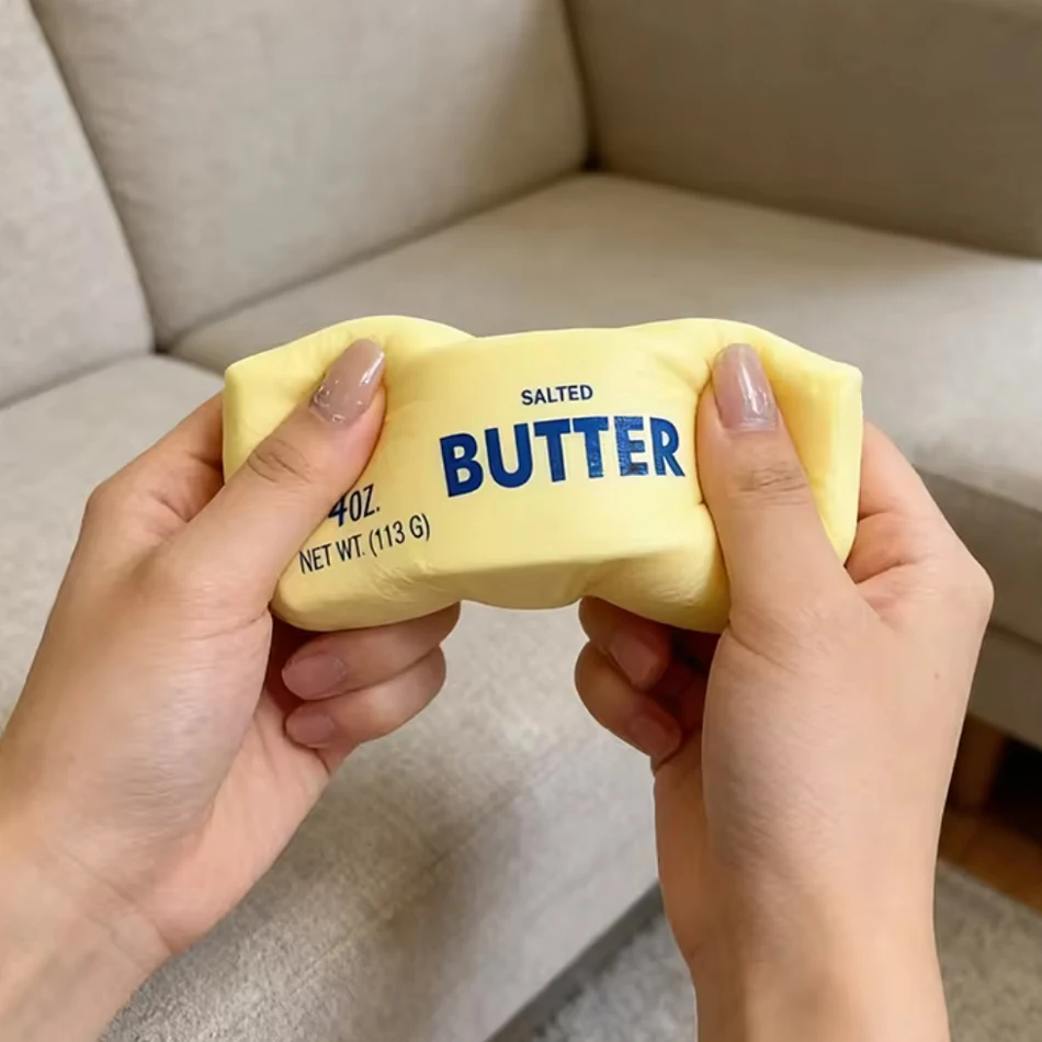 Juguete Blandito de Mantequilla 2026, Juguete Antiestrés de Lenta Recuperación, Barra de Mantequilla, Ladrillo Blandito, Juguete Sensorial para Aliviar el Estrés y Relajar las Manos, Regalo