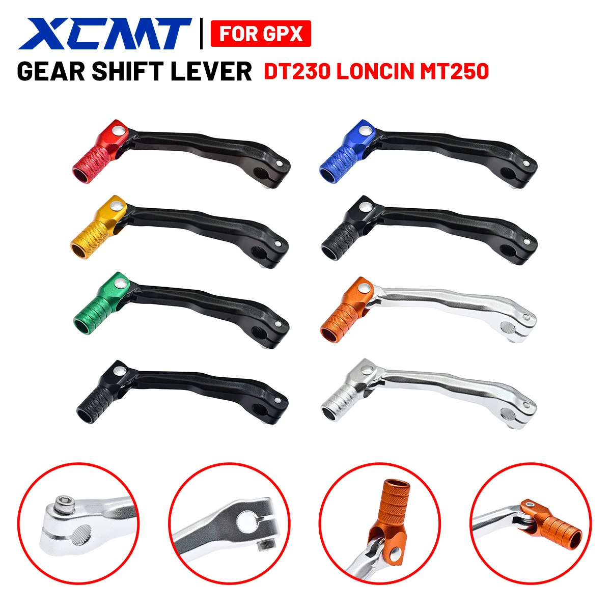 

Motorcycle Accessories Gear Shift Lever For GPX TSE250R YAMAHA DT230 HENGJIAN HJ250H Loncin MT250 GR7 GR8 2 Stroke Pit Dirt Bike