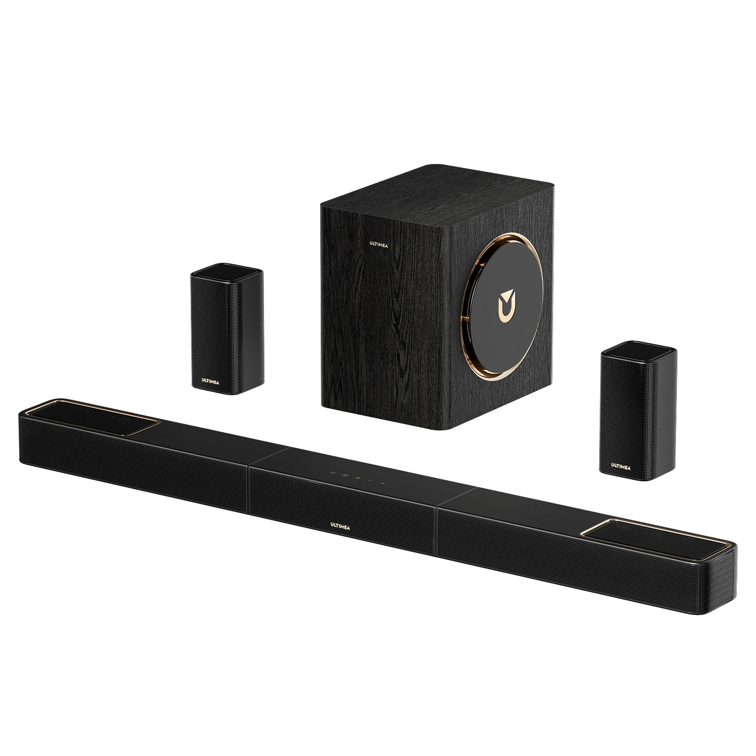 Barra de Sonido ULTIMEA Skywave Series 530W 5.1.2 Canales con Dolby Atmos, Sistema de Sonido Envolvente de Cine en Casa con Subwoofer