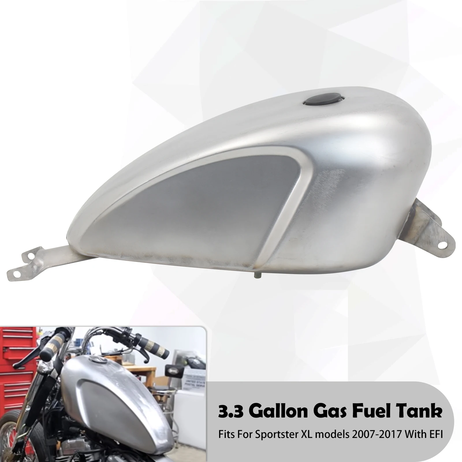 オートバイの燃料タンク,12 5l,3.3ガロン,ハーレースポーツスターxl 72