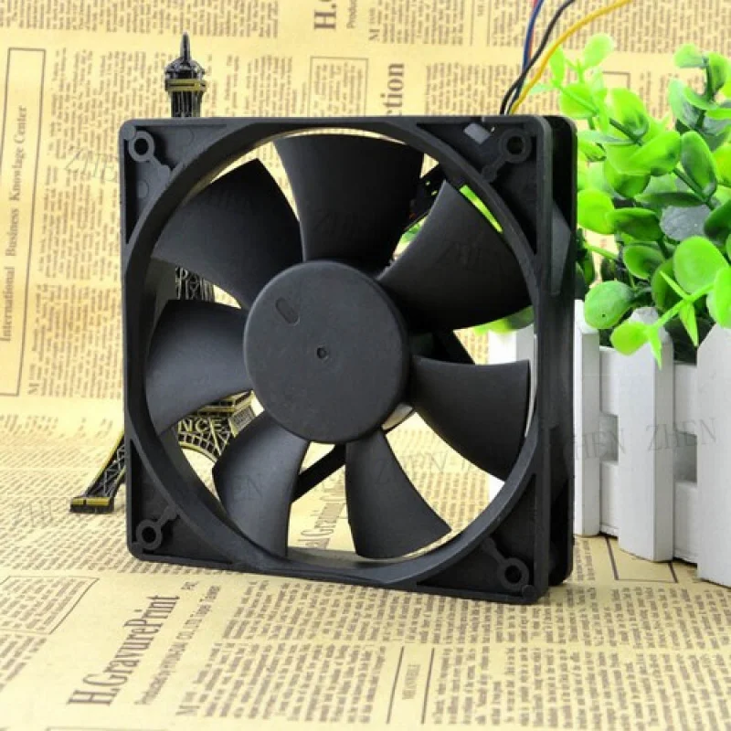 Y Y  FOR AVC DA12025B12L 120*25MM 12025 120mm 12V 0.3A 4-Pin High Airflow PWM Cooling Fan